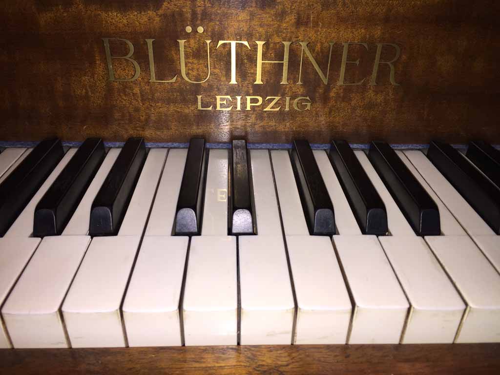Bluthner logo in gold